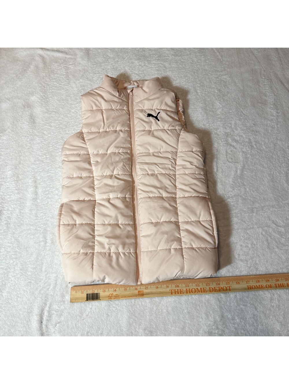 Puma Girl's Puffer Vest Size M 10-12  Pink (2155) - Picture 6 of 7